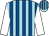 Light blue and royal blue stripes, white sleeves (Silent Partners)
