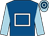 Royal blue, white hollow box, light blue sleeves, light blue and royal blue hooped cap (Barry Baggott And Bernard Bell)