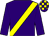Purple, yellow sash, check cap (Robert Honner)