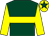 Dark green, yellow hoop, yellow sleeves, yellow cap, dark green star (Michael Barry)