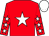 Red, white star, white stars on sleeves, white cap (Who What Why Syndicate)