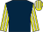 Dark blue, yellow and white striped sleeves and cap (The Selebians)