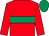 Red, emerald green hoop, emerald green cap (Leith Hill Chasers)