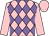 Pink and mauve diamonds, pink sleeves and cap (Pink Birds)