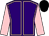 Purple, pink seams and sleeves, black cap (The Winning Hand)