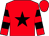 Red, black star, hooped sleeves (Mr Andrew Shepherd & Mr Jimmy Frost)