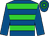 Royal blue, lime hoops, royal blue sleeves (Halo Racing Services Pty Ltd & Partners)