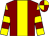 Maroon, yellow stripe, yellow and maroon hooped sleeves, maroon and yellow quartered cap (Racing In Furness)