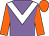 Mauve, white chevron, orange sleeves and cap (West Loudoun Racing Club)