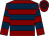 Maroon, dark blue hoops (Td9 Racing)