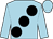 Light blue, large black spots (Mr Nick Littmoden)