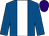 Royal blue, white panel, purple cap (Mrs L Skelly)