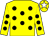 Yellow, black spots, yellow cap, white star (J Stafford)