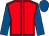 Red, royal blue seams, sleeves and cap (Miss C McCracken)