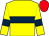 Yellow, dark blue hoop and armlets, red cap (Mr James M Egan)
