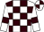 White and brown check, white sleeves, brown armlets, quartered cap (Marrone De Bianco Partnership 1)