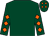 Dark green, orange diamonds on sleeves and cap (Mr Tom Vaughan & Sara Moore)