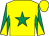 Yellow, emerald green star, emerald green and yellow diabolo on sleeves (J S Wainwright & Peter Clarke)