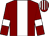Maroon, white stripe and armlets, striped cap (Mr J Tierney)