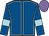 Royal blue, light blue seams and armlets, mauve cap (Mr Chris Tremewan)
