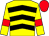 Yellow, black chevrons, yellow sleeves, red armbands and cap (Messrs P M Chetty & R Chetty)