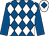 Royal blue & white diamonds, royal blue sleeves, white cap, royal blue diamond (Hancock Mason Carter & Mason Partnership)