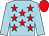 Light blue, red stars, light blue sleeves, red cap (Last Goodbye Syndicate)