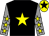 Black, yellow star, grey sleeves, yellow stars, yellow cap, black star (Mr S White)