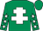 Emerald green, white cross of lorraine, emerald green sleeves, white stars (Mr Donal Commins)