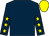 Dark blue, yellow stars on sleeves, yellow cap (P J Makin)
