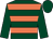 Dark green, apricot hoops, dark green sleeves and cap (Mr A Anson)