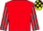 RED, GREY striped sleeves, YELLOW and BLACK check cap (The Vacuum Pouch Company Limited)
