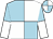 Light blue and white (quartered), halved sleeves (City Am)