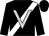 Black, white sash, silver 'v' (Alfred, Richard And Valente, Roddy J)