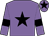 Mauve, black star, armlets and star on cap (Mrs J Roach)