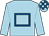Light blue, royal blue hollow box, check cap (C F Harrington)
