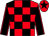 Red & black check, black sleeves, red seams, red cap, black star (Allovertheshop Syndicate)
