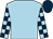 Light blue, light blue and dark blue check sleeves, dark blue cap (Northern Water Services & Graham Lund)