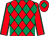 Red and emerald green diamonds, red sleeves, emerald green seams, red cap, emerald green diamond (The Gem Set)