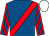 Royal blue, red sash, red and royal blue striped sleeves, white cap (Richard Evans Bloodstock)