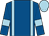 Royal blue, light blue braces, armlets and cap (The Sanguiners)