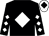 Black, white diamond, white diamonds on sleeves, white cap, black diamond (James Dullea Racing Syndicate)