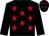 Black, red stars, black sleeves (Peter Clarke Racing Partners)