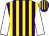 Purple and yellow stripes, white sleeves (D James, S Jenkins & M Quigley)