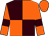 Brown and orange (quartered), orange sleeves, brown armlets, orange cap (Mr W J Laws)