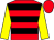 Red & black hoops, yellow sleeves, red cap (Derek Walsh)
