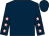 Dark blue, pink stars on sleeves (Mr Ronald Davies & Mrs Candida Davies)