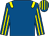 Royal blue, yellow epaulets, striped sleeves and cap (Goltz And Baker Partnership)