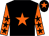 Black, orange star, orange sleeves, black stars, black cap, orange star (The Floral Farmers)