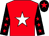 RED, WHITE star, BLACK sleeves, RED stars, BLACK cap, RED star (Avery, Hodges, Moorhead, Collins & Prt)